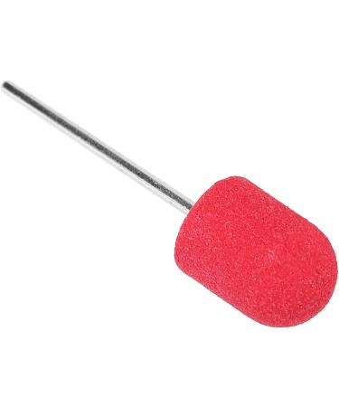 Nail Sanding Drill Bit 0.5 X 0.7in Easy To Store High Strength Nail Polishing Sanding Head Fine Sandpaper with Shaft for Grinding(Big red) - Buy Online on SooperMarket.com