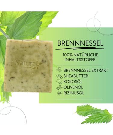 Buy 3x Natural Cilt Nettle Soap - 100% Handmade Organic Shower Soap for All Skin Types - Certified No Questionable Ingredients - Best Natural Skin Care (3 Pack) - Buy Online on SooperMarket.com