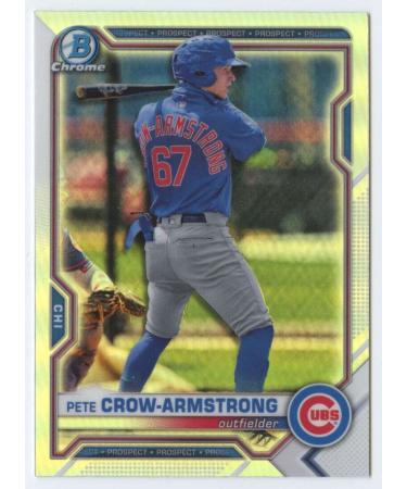 2021 Bowman Chrome Draft Refractor #BDC-12 Pete Crow-Armstrong RC Rookie Chicago Cubs MLB Baseball Trading Card