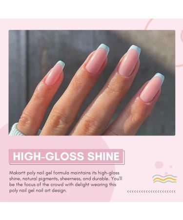 Makartt Poly Nail Gel 50ML Natural Pink Builder Gel Nail Gel Trendy Nail Art Design Nail Extension Gel Salon Nail Easy DIY at Home P-21 - Buy Online on SooperMarket.com