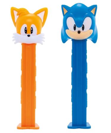 PEZ Sonic Candy Dispenser Set Sonic The Hedgehog And Tails The Fox - PEZ Dispensers With Extra Pez Candy Refills
