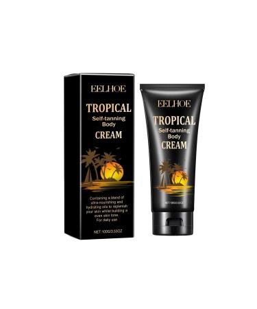 Tongyend Tanning Cream Self Tanning Cream for Face and Body Buildable Formula Gives a Sun-Kissed Glow Without UV Damage for Outdoor and Indoor Tanning