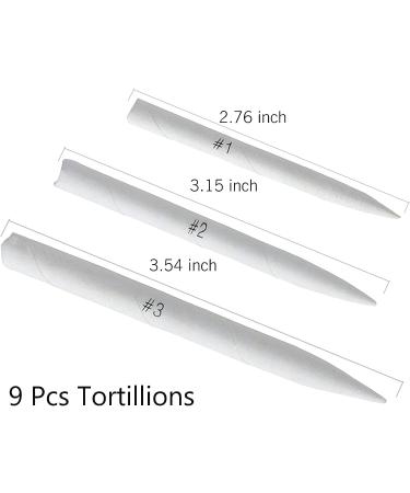 21 Pcs Blending Stumps and Tortillions Set for Sketching | Drawing Art Tools with Sandpaper Sharpener and Kneaded Eraser by VENCINK - Buy Online on SooperMarket.com