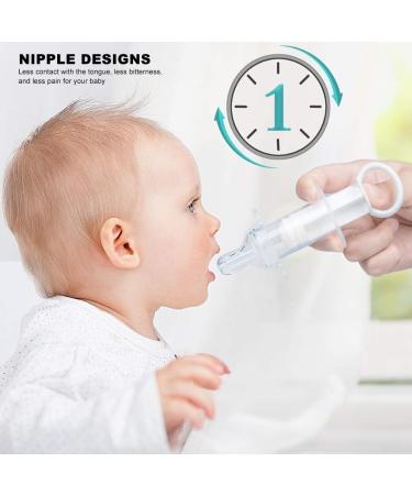 Baby Medicine Dispenser Nipple Designs Simple To Operation Diversion Design Reduce Choking Silicone Soft Safe Medicine Pacifier for Infant Feeding - Buy Online on SooperMarket.com