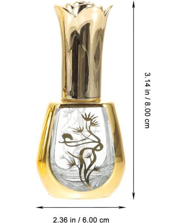 FRCOLOR Vintage Rose Glass Perfume Bottles - Refillable Spray Vial for Travel | 2pcs Essential Oil Bottle Set - Buy Online on SooperMarket.com