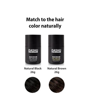 Dashu Daily Anti-Hair Failure Hair Cushions - Natural Brown Thick & Full Look Weather-Proof | 2.6L 26g (1 Pack) | International Shipping Available - Buy Online on SooperMarket.com