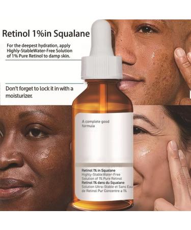 Retinol Serum For Face/Neck/Eyes - Retinol 1% in Squalane 30ml - High-Strength Face Serum for Activate Skin- Anti Aging Facial Serum for Moisturizing Fine Line Skin Repair - Buy Online on SooperMarket.com