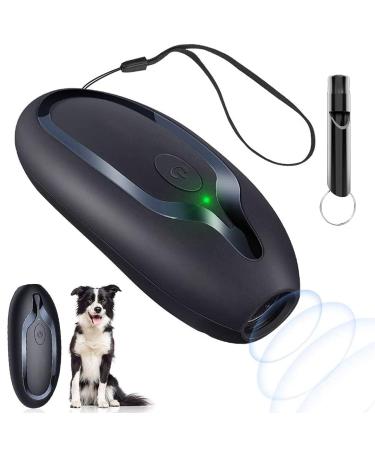 Stop Dog Barking Device Ultrasonic Anti Barking Devices for Dogs 16.4FT Rechargeable Handheld Dog Barking Control Device Dog Barking Deterrent Dog training Tool Anti Bark Stopper for Most Dogs Blue Black-9