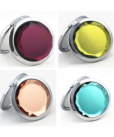TANG SONG 12Pcs Double Compact Cosmetic Makeup Round Pocket Purse Magnification Jewel Mirror - Buy Online on SooperMarket.com