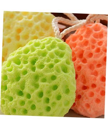 NOLITOY 9 Pcs Natural Exfoliating Bath Sponge Set | Honeycomb Shower Sponges & Face Brushes for Kids | International Shipping - Buy Online on SooperMarket.com