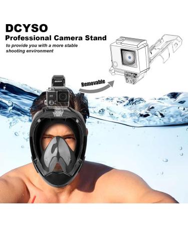 Panoramic Snorkel Mask for Adults - Full Face Swim & Dive Mask - Black, Large-X-Large - Buy Online on SooperMarket.com