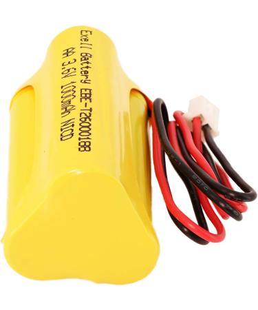 10-Pack) Exell 3.6V 1000mAh NiCD Emergency Light Battery - Replaces Unitech 6200RP LEDR-1 AA900MAH Exitronix 10010037 & More | International Shipping Available - Buy Online on SooperMarket.com