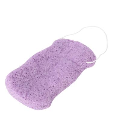 Salmue Konjac Sponge Set - 100% Natural Long Wave Type for Deep Cleansing Body & Facial Care - Purple - Buy Online on SooperMarket.com