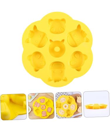 Alipis 1pc Steamed Rice Cake Mold Silicone Molds Candy Cane Chocolate Cake Baking Mold Biscuit Steamed Cake 21.8X21.8CM Yellow - Buy Online on SooperMarket.com