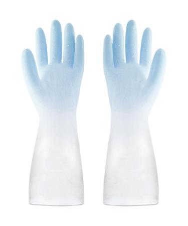 Cleaning Gloves Kitchen Gloves Reusable Dishwashing Gloves Rubber Gloves Anti Slip Household Gloves for Bathroom for Palm Width 3.6''-3.9