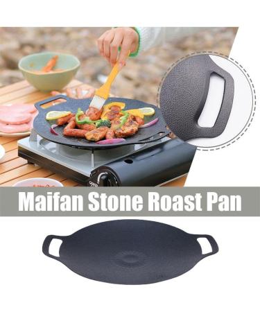 34cm Grill Pan Korean Round Non-Stick Barbecue Camping Pan Travel Outdoor Frying Barbecue Accessories L5I5 BBQ - Buy Online on SooperMarket.com