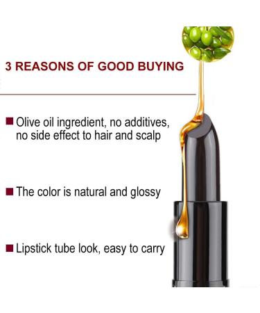 Buy Dark Brown Temporary Hair Color Pen - Washable Non-Toxic Hair Chalk for DIY Hair Dye & White Hair Coverage | 3.5g Stick - Buy Online on SooperMarket.com