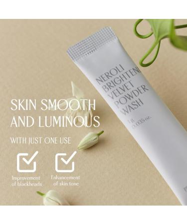Neroli Velvet Powder Wash (40EA) - Mild Exfoliating & Hydrating Face Cleanser | Korean Skincare for Glowing Skin | Travel Friendly - Buy Online on SooperMarket.com