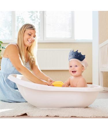 Naihod Soft Baby Shower Cap 2 Piece Set - Adjustable Bathing Shampoo Protection Hat for Toddler Kids - Buy Online on SooperMarket.com