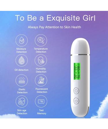 Closer Skin Moisture Tester Fluorescent Agent Detector LCD Display Skin Moisture Meter - Buy Online on SooperMarket.com