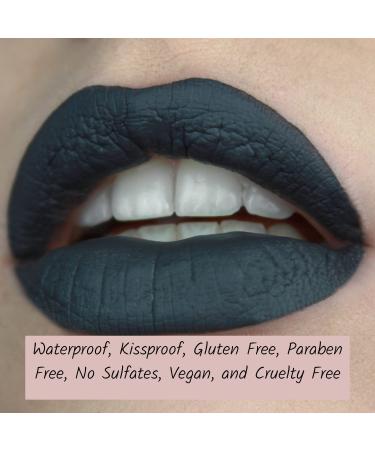 Mynena Gray Liquid Lipstick - Matte Velvet Finish | Long Lasting, Waterproof & Lightweight | Talc-Free, Mica-Free, Gluten-Free & Paraben-Free | Alvira - Buy Online on SooperMarket.com