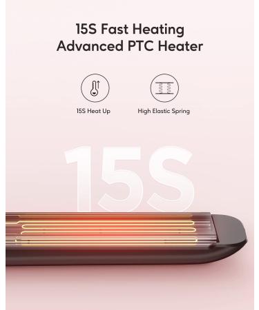 Wavytalk 100% Pure Titanium Hair Straightener | Dual Voltage 1 Inch Flat Iron | Silky Hair Instantly | 170 -450 | Matt Black - Buy Online on SooperMarket.com