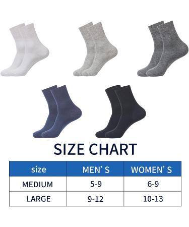 Diabetic Bamboo Fiber Socks for Swollen Feet - Black Medium - Buy Online on SooperMarket.com