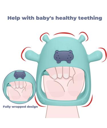 Towwi Hippo Teething Toy for Babies 0-12 Months | Chew Toys for Sucking Needs | Hand Pacifier Baby Toy - Buy Online on SooperMarket.com