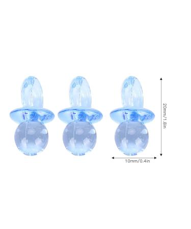 200 Pieces Blue Acrylic Pacifier Accessories - Mini Baptism & Baby Birthday Decorations | Perfect Gift Item - Buy Online on SooperMarket.com