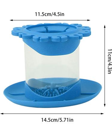 DIXII Blue Makeup Brush Holder - Detachable & Drainable Design for Home & Dorm | International Shipping Available - Buy Online on SooperMarket.com