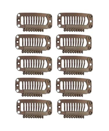 20pcs Weft Clips Hair Extensions - Brown Wig Clips for Secure Styling | Shop Internationally - Buy Online on SooperMarket.com