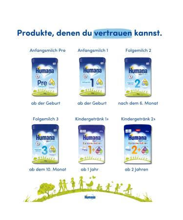 Humana Probalance Follow-Up Milk 2 - Ideal Baby Food from 6 Months | 750g - 27 Portions of 200ml - International Shipping Available - Buy Online on SooperMarket.com