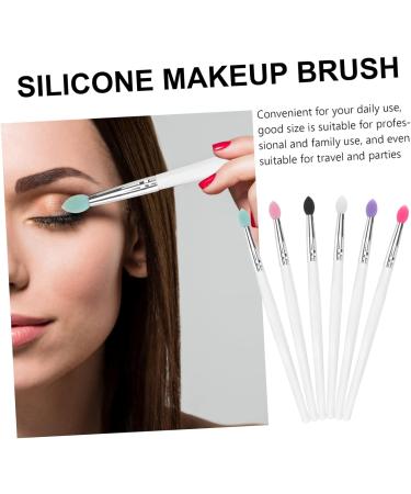 Gogogmee 6pcs Eye Shadow Brush Makeup Cosmetic Eyeshadow Brush Make up Silicone Brush - Buy Online on SooperMarket.com