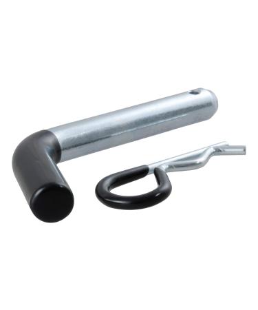 CURT 21510 Trailer Hitch Pin & Clip with Vinyl-Coated Grip 5/8-Inch Diameter Fits 2-Inch Receiver CLEAR ZINC