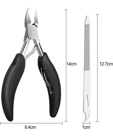 Toe Nail Clipper for Thick or Ingrown Toenails Heavy Duty Toe Nail Clippers Toenails Trimmer Professional Ergonomic Toenail Clippers with Surgical Stainless Steel Sharp Blades - Buy Online on SooperMarket.com