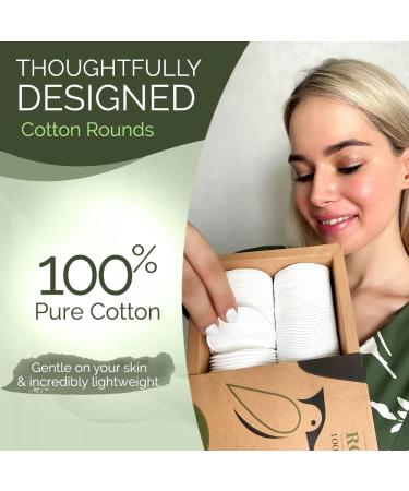 200 Pack Beautiful Mind Cotton Rounds- Lint Free, Eco-Friendly Makeup Remover Pads for Makeup, Nail Polish & Baby Care - Compostable & Kraft Box Included - Buy Online on SooperMarket.com