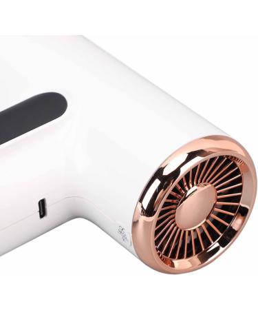 Cordless Hair Dryer USB C Rechargeable Blow Dryer 3 Heat and Wind Settings Professional Portable Blow Dryer High Speed Hair Dryer with Nozzle for Home Travel Salon - Buy Online on SooperMarket.com