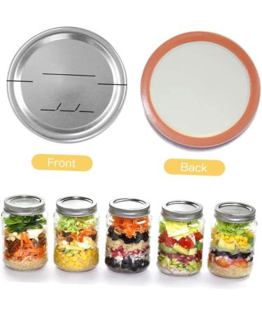 POPETPOP 90 Pcs Mason Jar Lids Soda Can Lids Sprouting Lids for Mason Jars Lids Regular Mouth Glass Coffee Carafe Canning Jar Lids Wide Mouth Mason Jar Metal Lids Tinplate Heart-shaped Ring Silverx3pcs 8.6X8.6X0.2CMx3pcs - Buy Online on SooperMarket.com