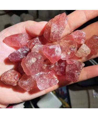 Rough Crystals Raw Strawberry Quartz Specimens for Stones 100g Gift - Buy Online on SooperMarket.com