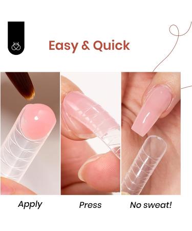 Beetles Poly Nail Extension Gel Starter Kit - 6 Jelly Colors 15ml - Quick Building Hybrid Gel with UV Light - PolyGel Nail Set - Buy Online on SooperMarket.com