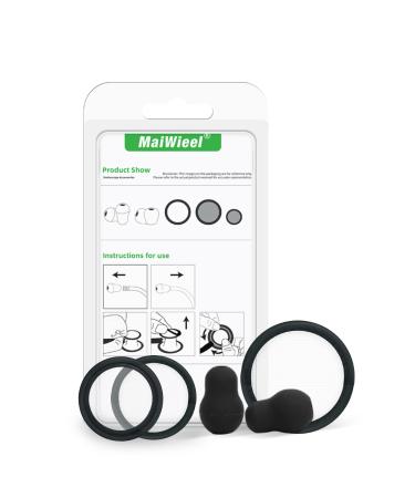 Stethoscope Replacement Parts Kit - Diaphragm & Ear Tips Compatible with Littmann Cardiology & Classic - Adult & Pediatric - Black - Buy Online on SooperMarket.com