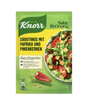 Knorr salad dressing croutinos with peppers and pine nuts (1 x 25 g) Peppers and pine nuts 25 g (1 pack)