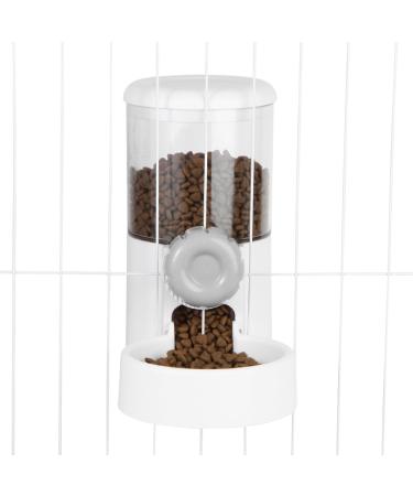 Misyue 1.2L Cat Hanging Automatic Food Dispenser Gravity Pet Auto Feeder for Rabbit Chinchilla Guinea Pig Hedgehog Ferret (WHITE 1PCS)) Plastic