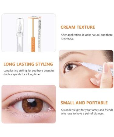 Long-Acting Waterproof Invisible Double Eyelid Shaping Cream & Pen Set for Women - 3-Second Crease, Natural Fold Effect (1pc) - Buy Online on SooperMarket.com
