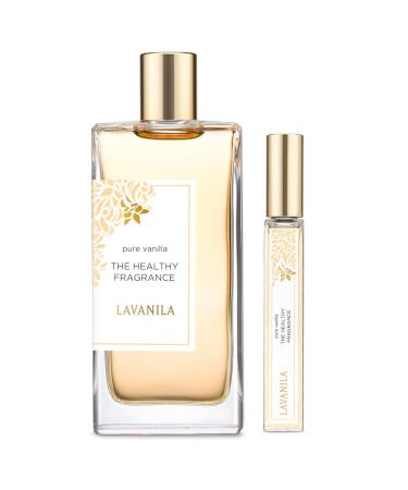 Lavanila Pure Vanilla Perfume Set for Women 3.4oz + Roller-Ball - Pure Madagascar Vanilla & Creamy Tonka Bean The Healthy Fragrance Clean and Natural