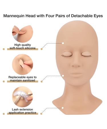 LASHVIEW Eyelash Extension Kit with Mannequin Head - Professional Training Kit for Beginners - Buy Online on SooperMarket.com