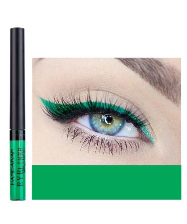 DekRion Liquid Eyeliner  Matte Colored Eyeliners  Green Eyeliner  White Black Red Brown Green Purple Waterproof High-pigmented Colorful Eyeliners Eye Makeup 1PC Green 10Green