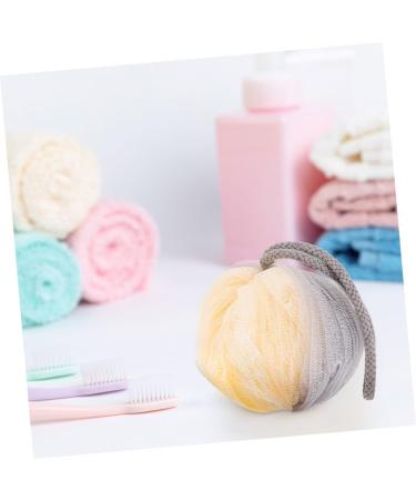 Angoily 4 Pcs Exfoliating Bath Flower Shower Balls - Eco-Friendly Loofah Poufs & Scrub Sponges for Spa-like Home Baths - Buy Online on SooperMarket.com