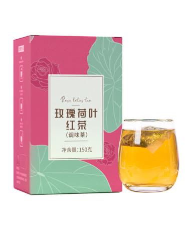 Red Rose Tea Bags - 30 Count Leaf Rose Black Tea Bag Individual Packing Aromatic Fragrant Flower Flavored Tea