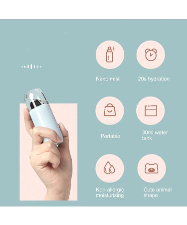Facial Sprayer 30ml Water Replenishing Device USB Charging Mini Cute Portable Facial Care Beauty Moisturizing Facial Sprayer (#2) - Buy Online on SooperMarket.com
